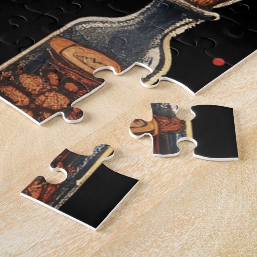 Witchcraft Potion Pattern – Halloween Magic ジグソーパズル (側面)