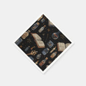 Witchcraft Potion Pattern – Halloween Magic スタンダードカクテルナプキン (角)