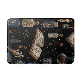 Witchcraft Potion Pattern – Halloween Magic バスマット