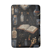 Witchcraft Potion Pattern – Halloween Magic バスマット (正面縦)