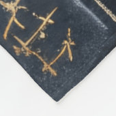 Witchcraft Potion Pattern – Halloween Magic フリースブランケット (角)