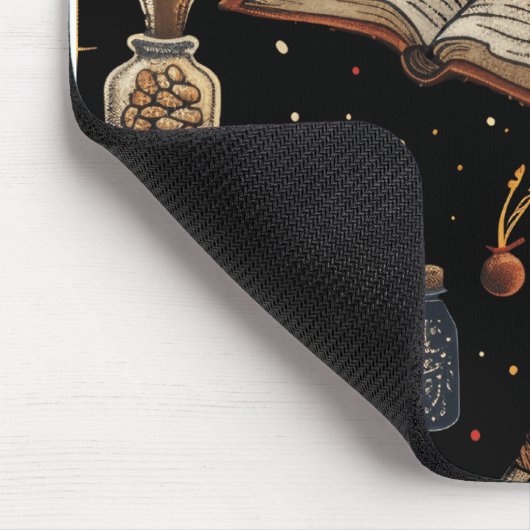 Witchcraft Potion Pattern – Halloween Magic マウスパッド (コーナー)