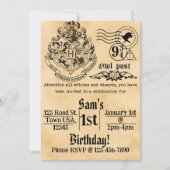 Witches and Wizards Birthday Invitation 招待状 (正面)