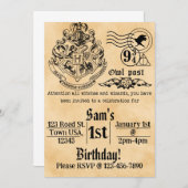 Witches and Wizards Birthday Invitation 招待状 (正面/裏面)
