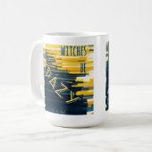 Witches Be Crazy (yellow) mug コーヒーマグカップ (正面左)