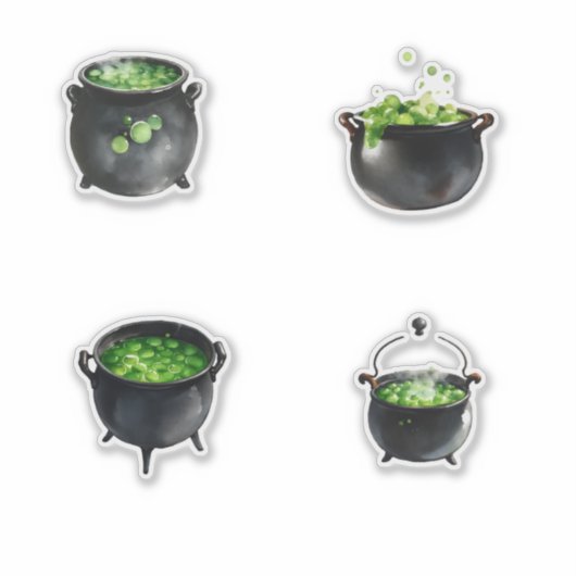 Witches Black Cauldron シール (正面)