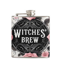 Witches’ Brew Gothic Floral Design フラスク