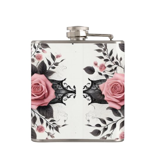 Witches’ Brew Gothic Floral Design フラスク (裏面)