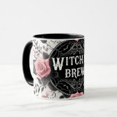 Witches’ Brew Gothic Floral Design マグカップ (正面左)