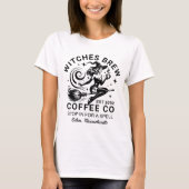 Witches Brew Salem Coffee Addict Halloween Witch  Tシャツ (正面)