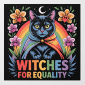 Witches For Equality Feminist ウィンドウサイン (シート)