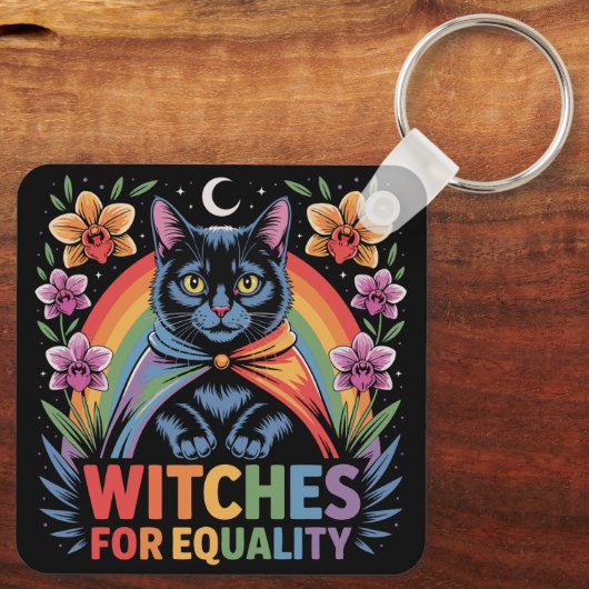 Witches For Equality Feminist キーホルダー (裏面)