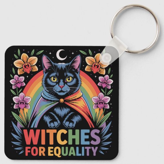 Witches For Equality Feminist キーホルダー (裏面)