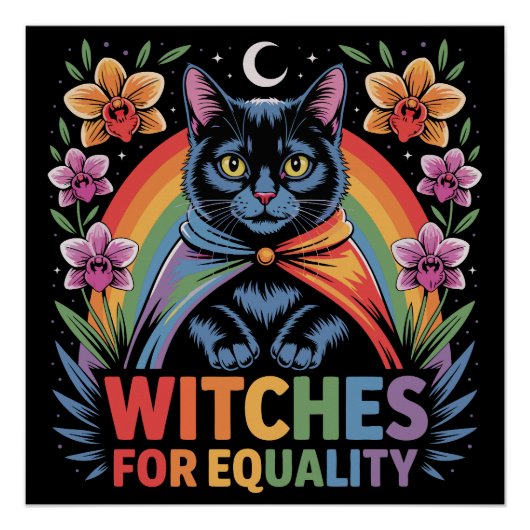 Witches For Equality Feminist ポスター (正面)