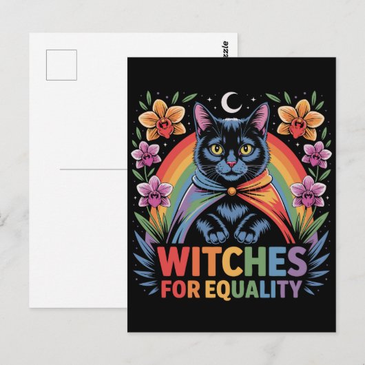 Witches For Equality Feminist ポストカード (正面/裏面)