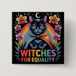 Witches For Equality Feminist 缶バッジ