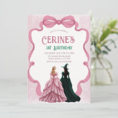 Witches Girl Birthday Magical Party  招待状 (スタンド正面)