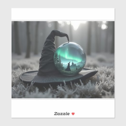 Witches hat and Crystal ball シール (シート)