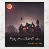 Witches Lair Halloween ワインラベル (シングルラベル)