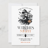 Witches Night Halloween Party Invitation 招待状 (正面)