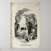 Witches Old Halloween Witch Cauldron Incantation ポスター (正面)