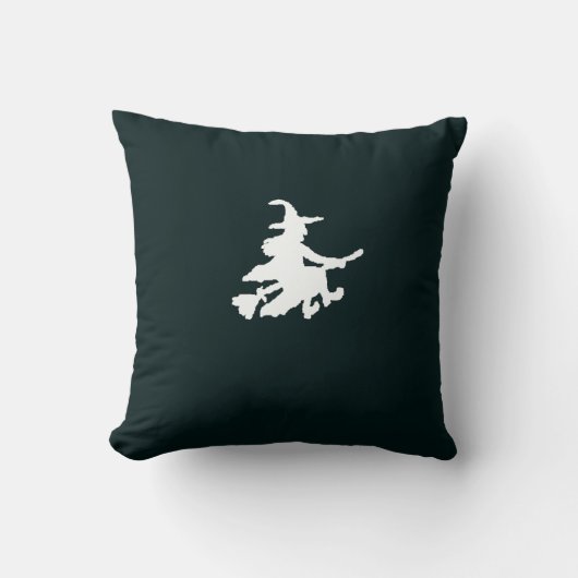 Witches on Black Throw Pillow クッション (正面)