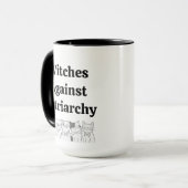 Witches Political Humor Cats Whimsy Funny Mystical マグカップ (正面左)