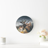 Witches Sabbath - Francisco de Goya (1797-1798) ラウンド壁時計 (ホーム)