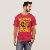 Witches With Hitches Funny Camping Halloween gift Tシャツ (正面フル)