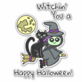 Witchinハッピーハローウィンシール シール (正面)