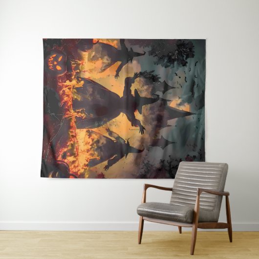 Witching Hour Ritual – Fire Dance of the Three Sis タペストリー (インサイチュ(横))