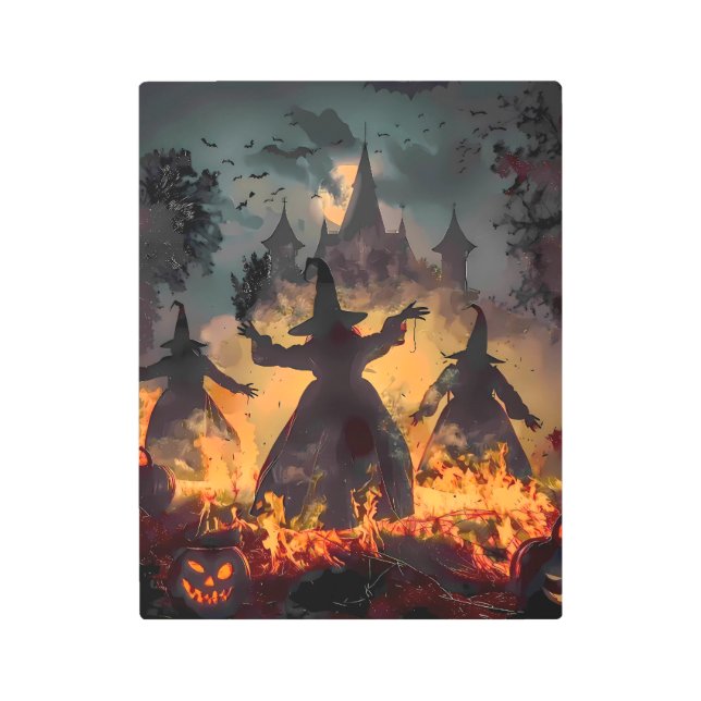 Witching Hour Ritual – Fire Dance of the Three Sis メタルプリント (正面)