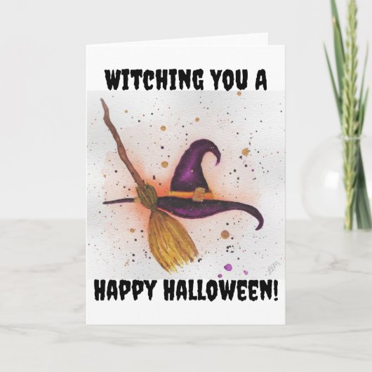 Witching You aハッピーハローウィン カード (正面)
