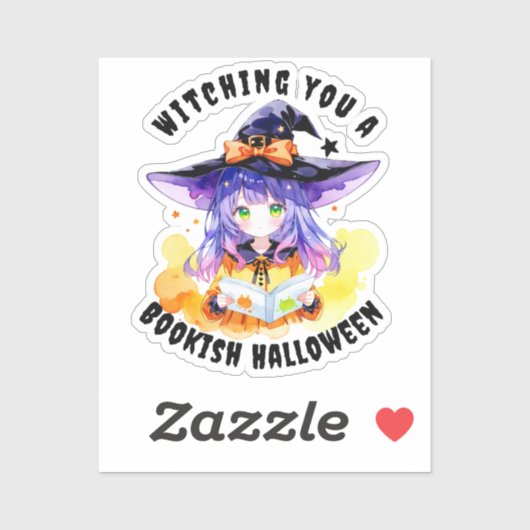 Witching you a Bookish Halloween シール (シート)