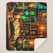 Witch's Altar Mystical Night Brew Design シェルパブランケット (正面)