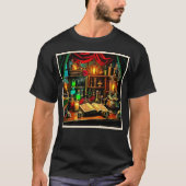 Witch's Altar Mystical Night Brew Design Tシャツ (正面)