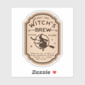 Witchs Brewポーションヴィンテージラベルシール シール (シート)