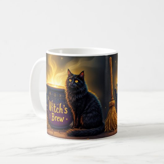 Witch's Brew Classic Mug, 11 oz コーヒーマグカップ (正面左)