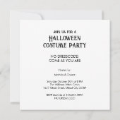 Witch's Halloween Party 招待状 (裏面)