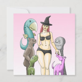 Witch's Halloween Party 招待状