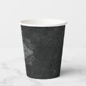 Witch's Hex Mixダークゴシックのバナーハロウィーン 紙コップ (裏面)