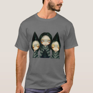 Witchyの3人の姉妹のゴシック様式ワイシャツ Tシャツ