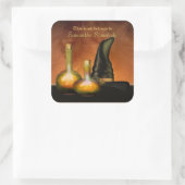 Witchy蔵書票ライブラリのシール スクエアシール (バッグ)