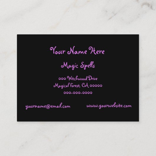 Witchy 名刺 (裏面)