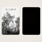 Witchy Black and White Earring Display (正面&裏面)