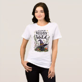 Witchy Black Cat Statement Design トライブレンドTシャツ (正面全面)