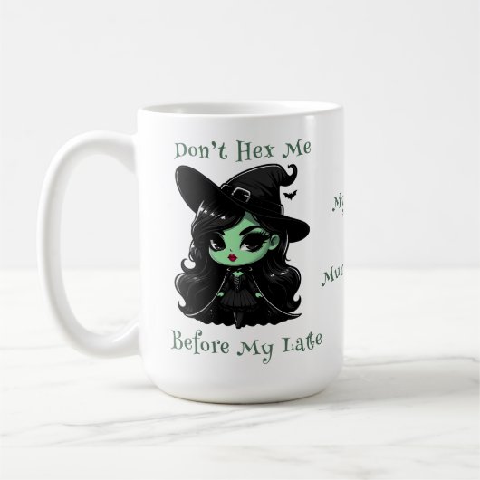 Witchy Brew：毎日の魔法のためのサッシーSips コーヒーマグカップ (左)