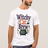 Witchy Cat Brew Tシャツ (正面)