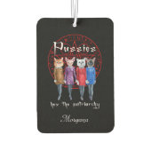 Witchy Cats Hex The Patriarchy  Personalized カーエアーフレッシュナー (裏面)