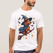 Witchy Dachshund Delight Tシャツ (正面)